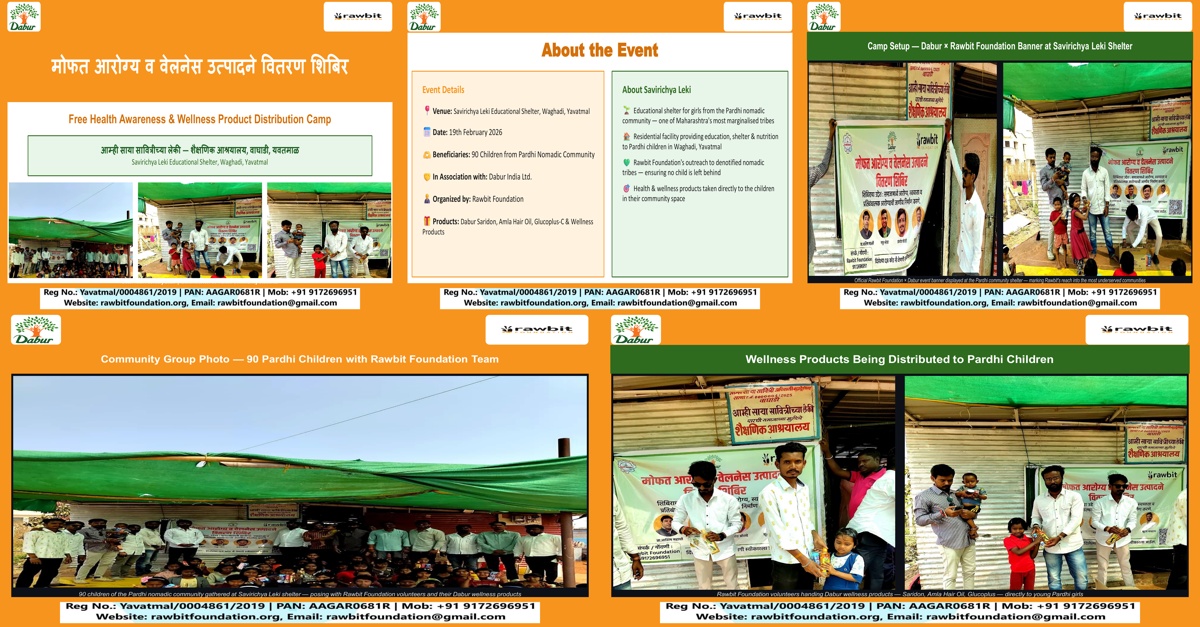 Reaching the Pardhi Community: Health & Wellness Camp for Nomadic Tribal Children