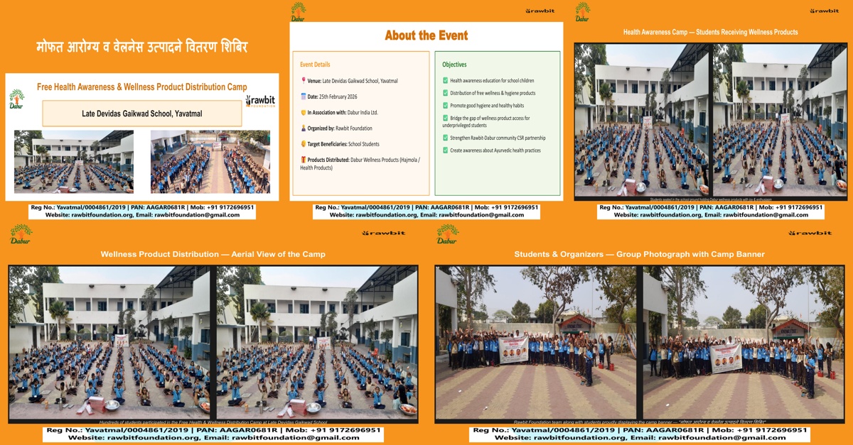 Promoting Hygiene & Preventive Health Among School Children 800+ Students beneifited