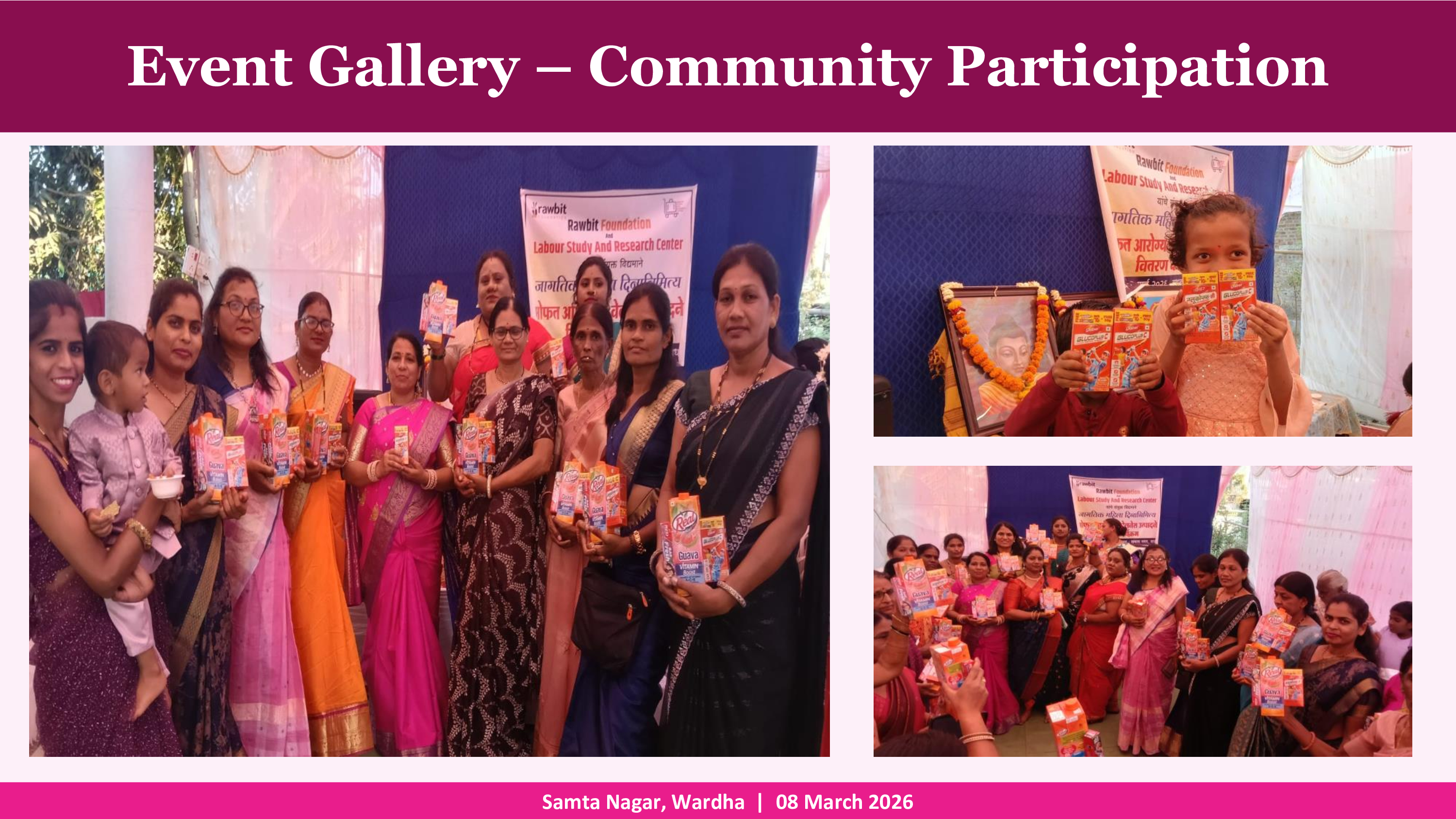 Free Health & Wellness Products Distribution drive on the occasion of International Women's Day